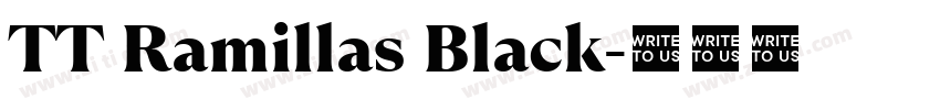TT Ramillas Black字体转换 TT Ramillas Black字体转换